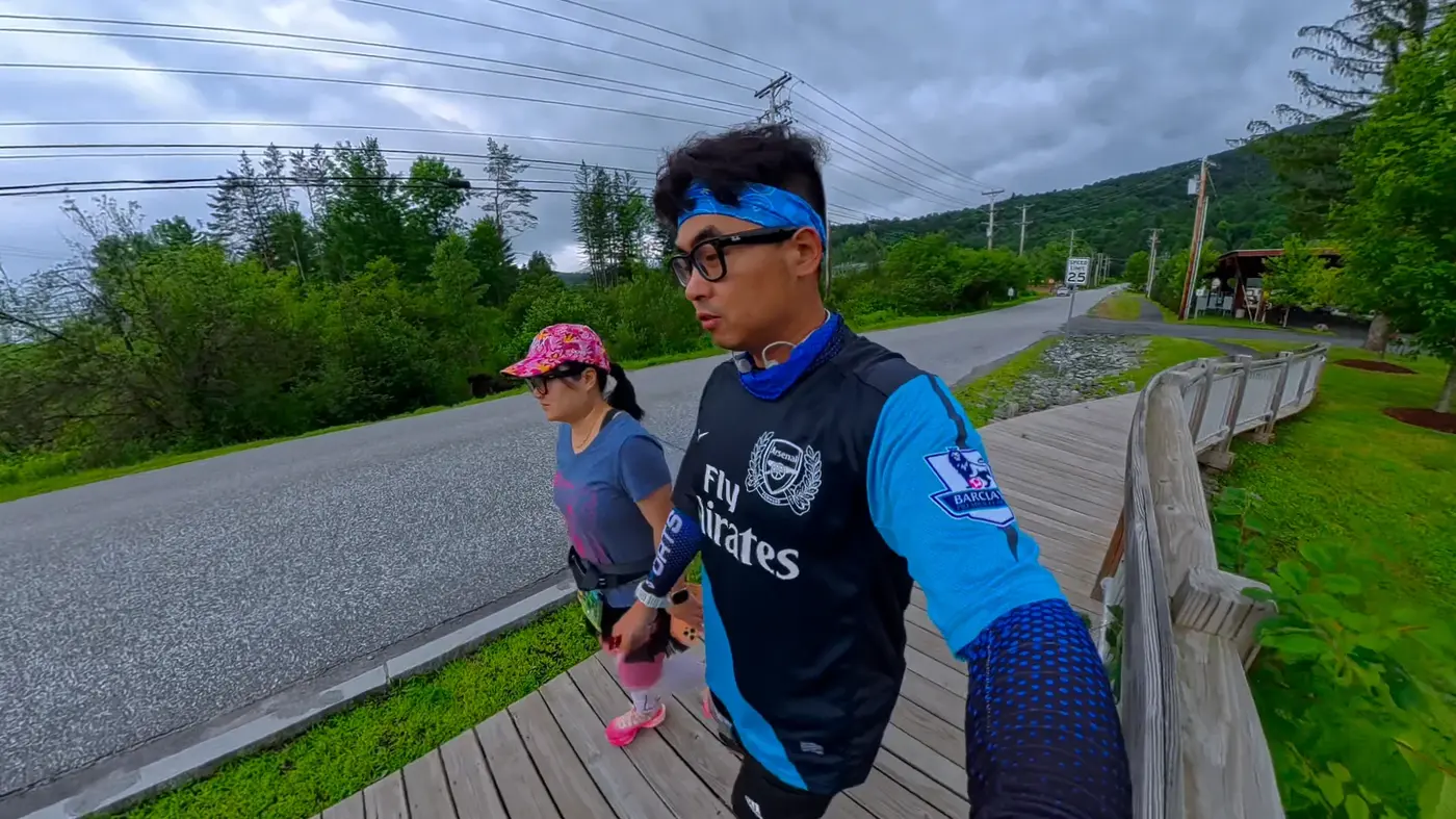 Walking the gravel road with Siqi
