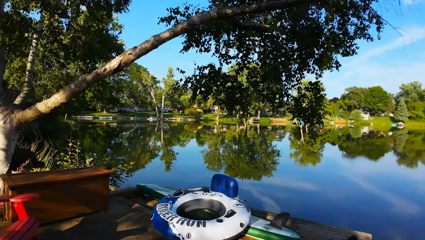 Boat by the lake