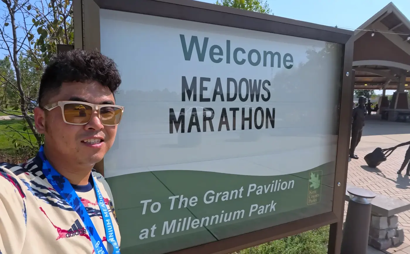 Meadows welcome sign