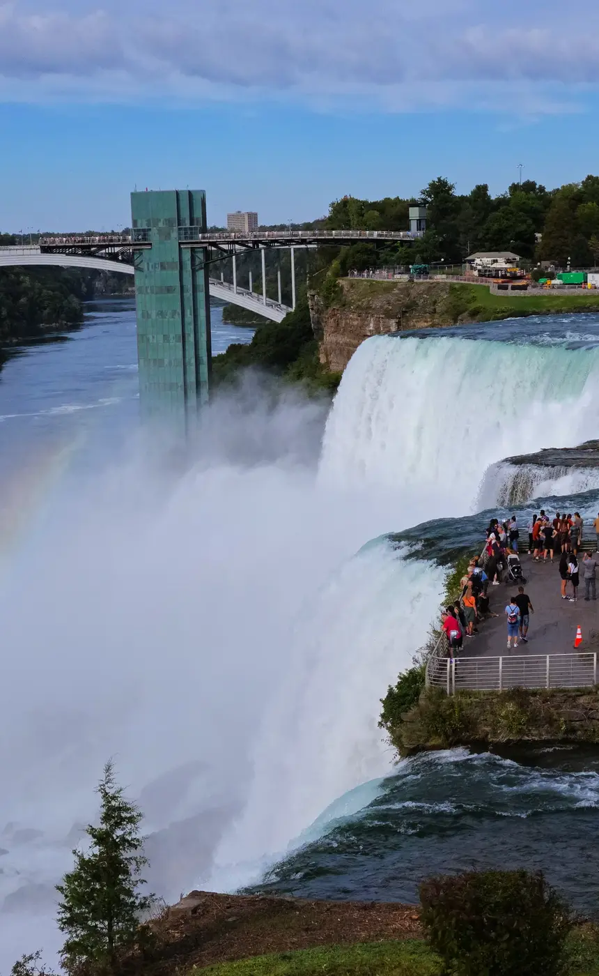 American Falls throwing mist across the