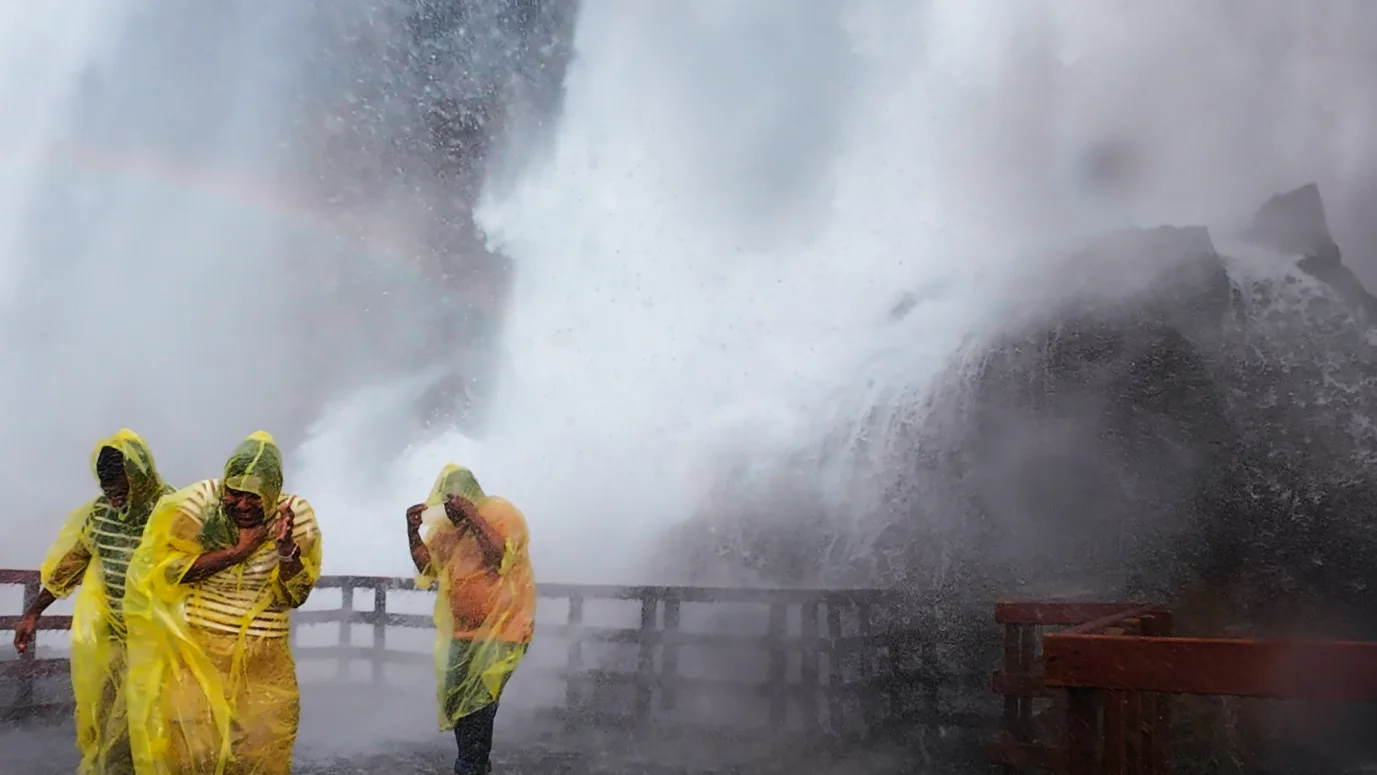 Standing inside the roar and spray of Cave