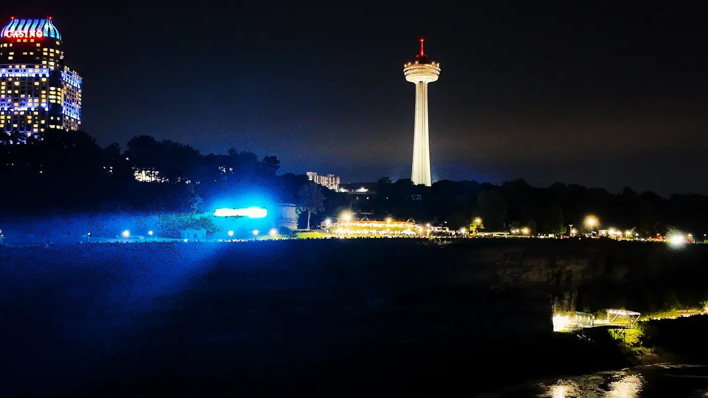 Skylon Tower and the Canadian skyline at
