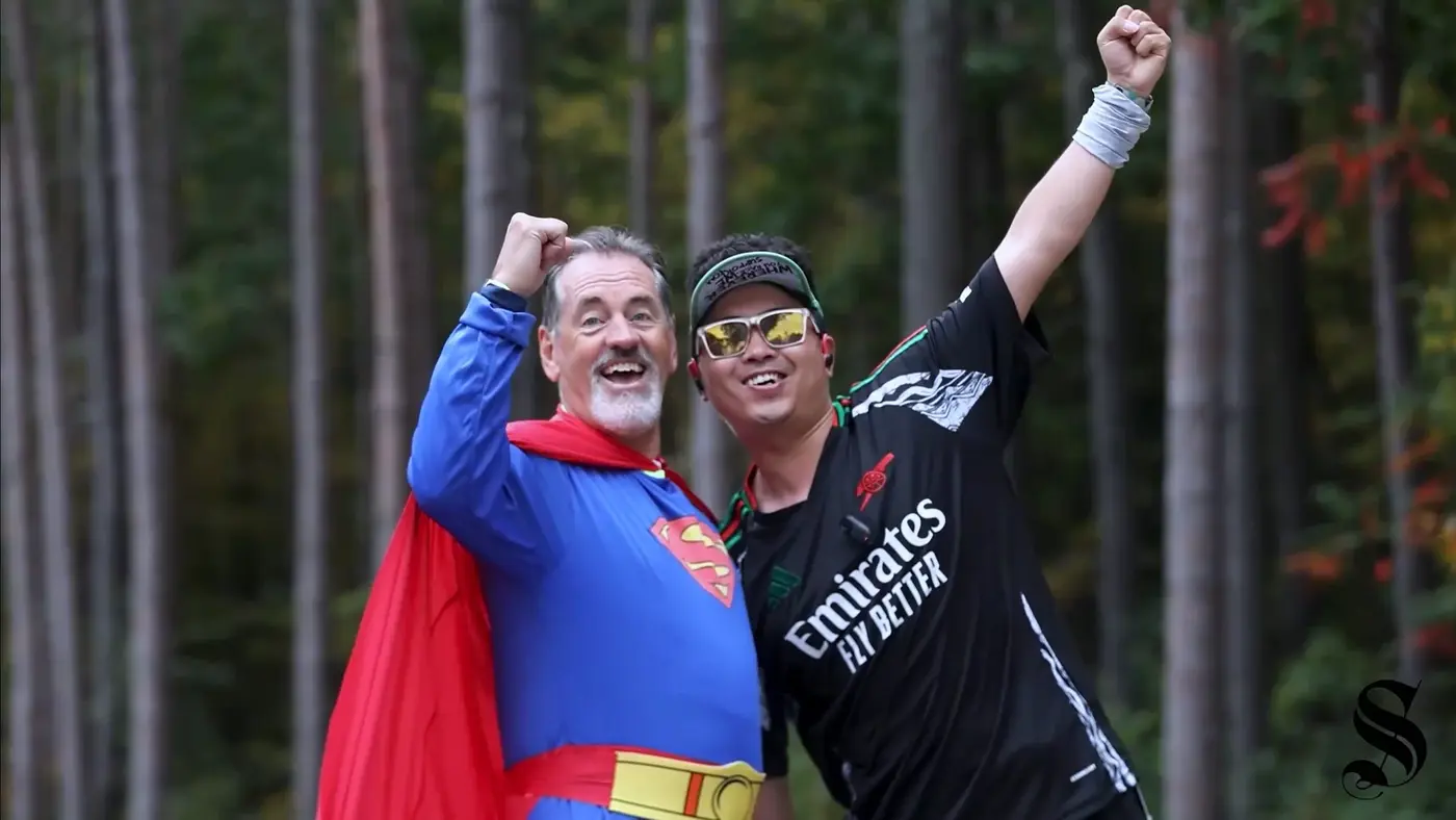 Superman on the course