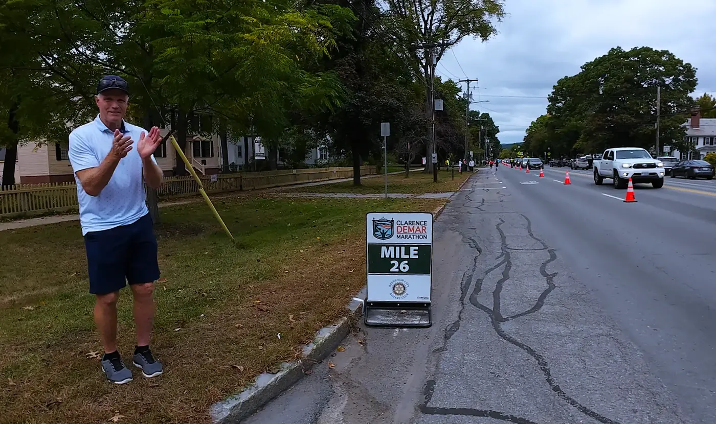 Mile 25 marker