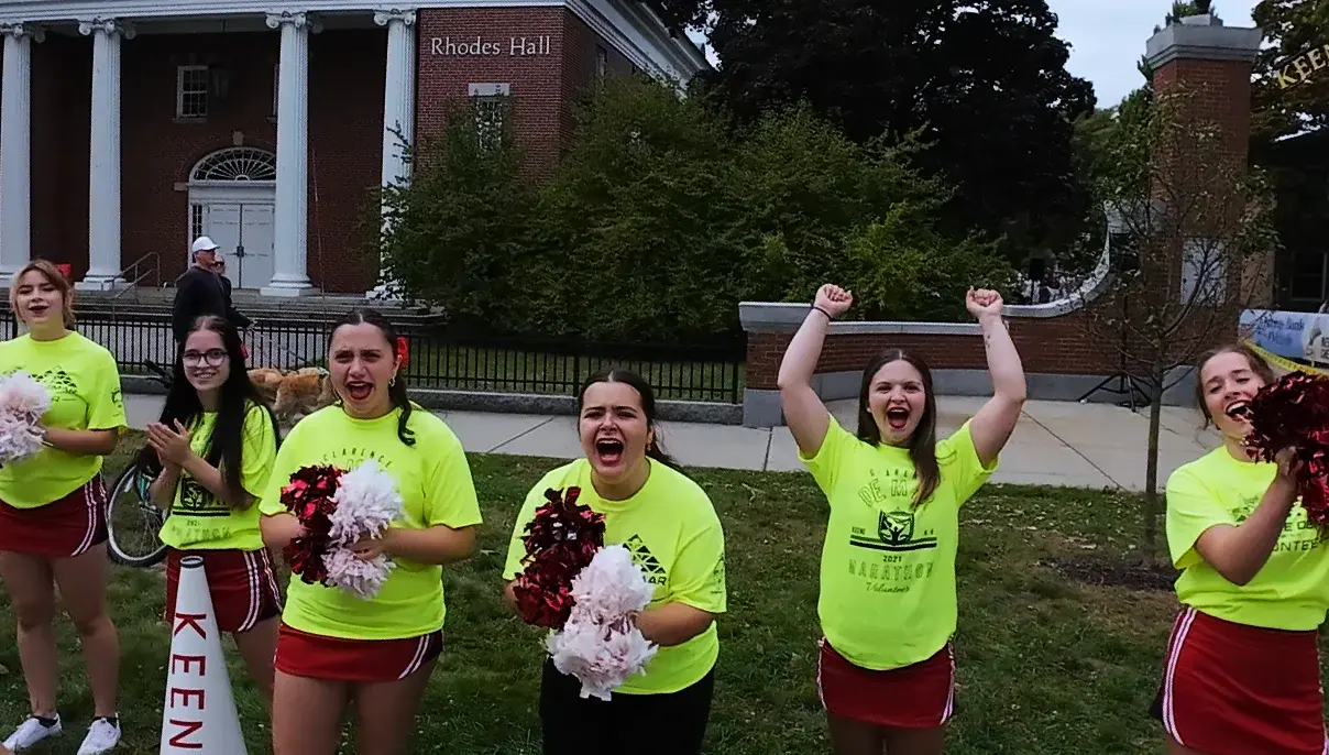 Cheer team near Keene State College