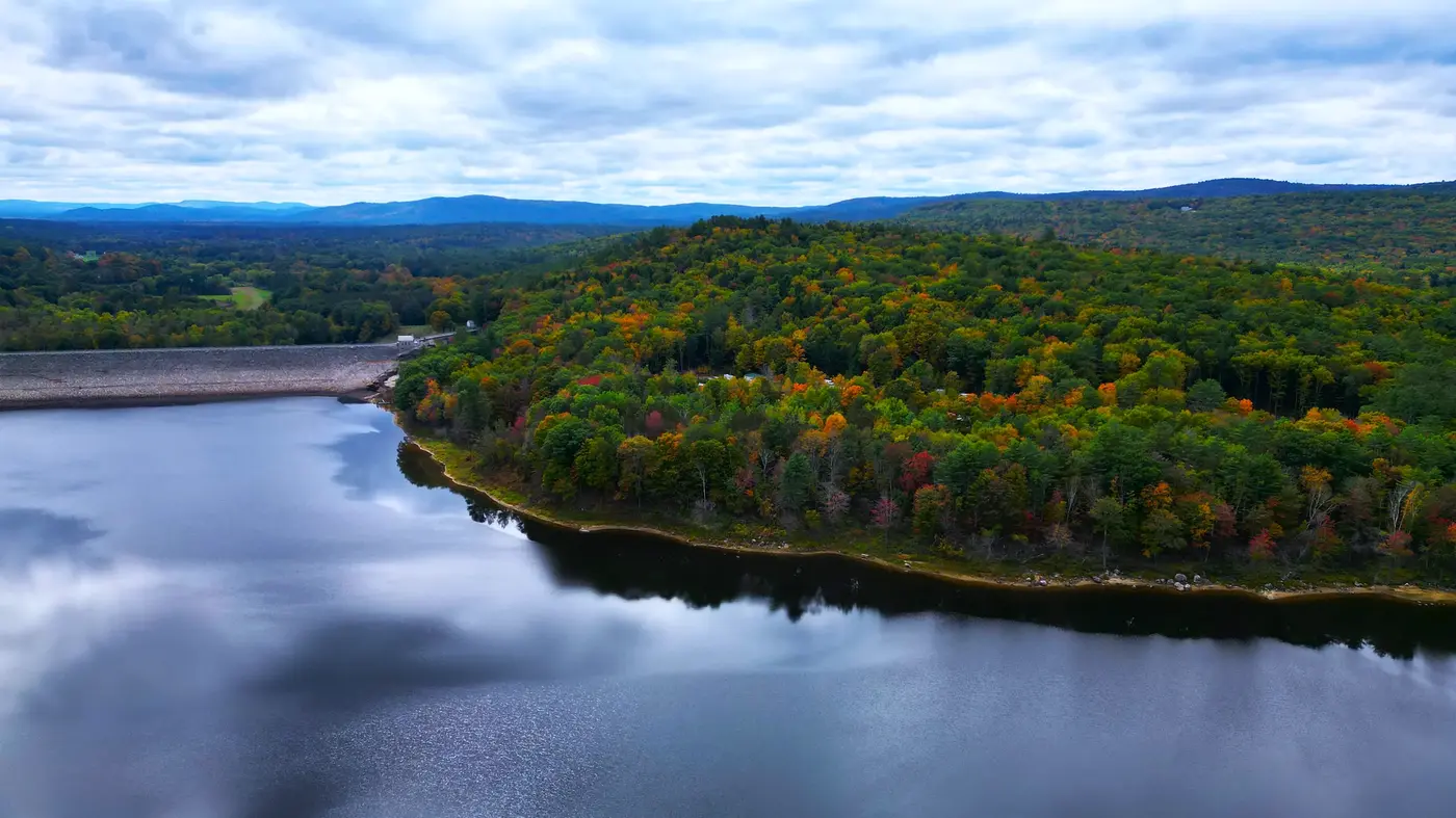 Open lake aerial