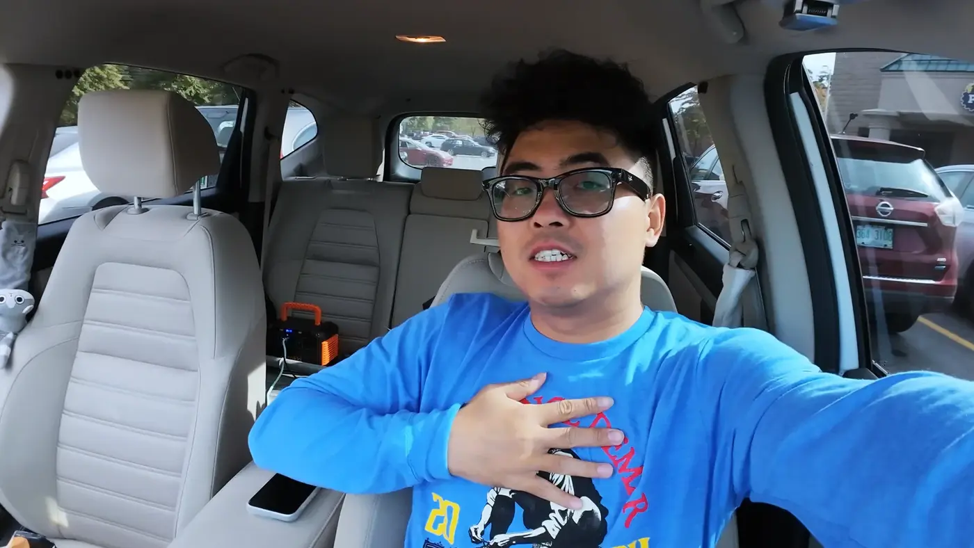 Back in the car