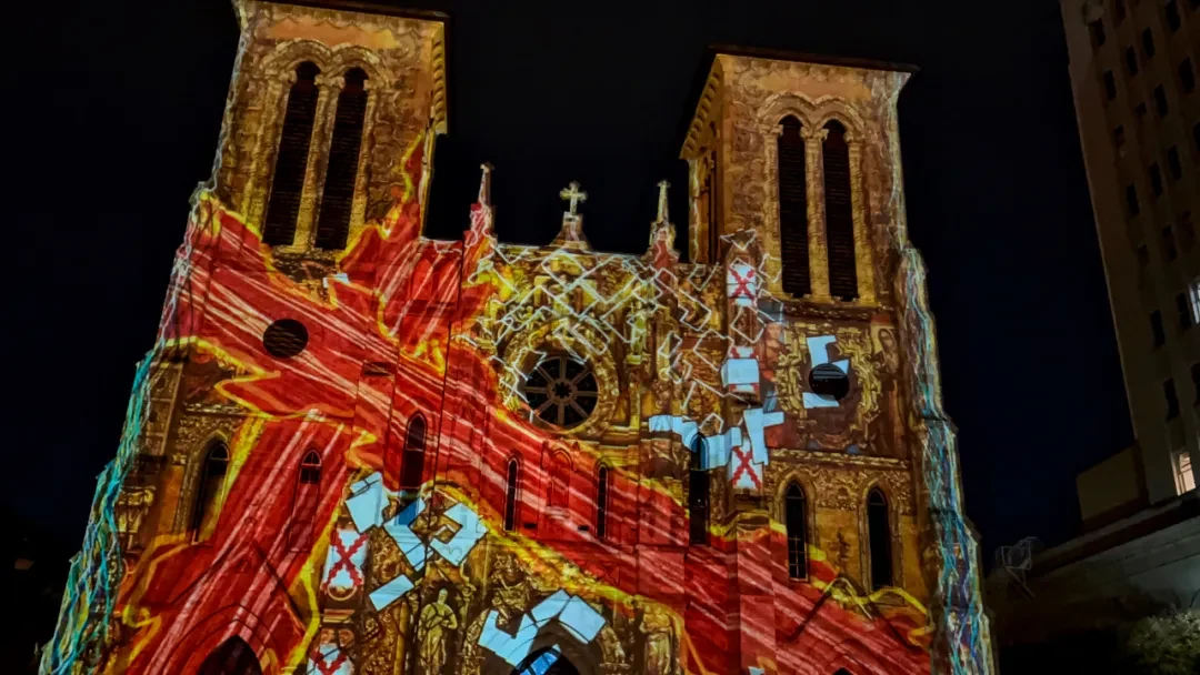 Light Show at the San Fernando Cathedral @Arsenan
