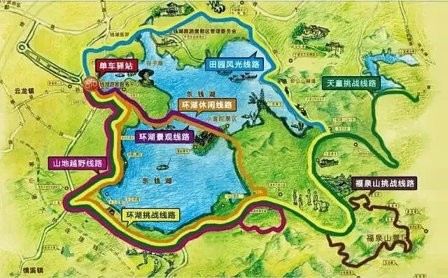 Dongqian cycling route