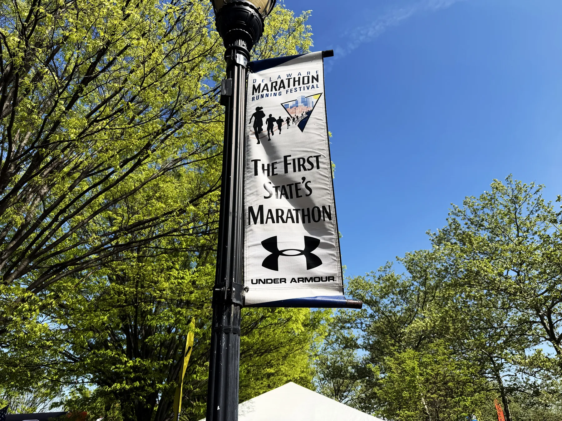 First State Marathon banner in Wilmington