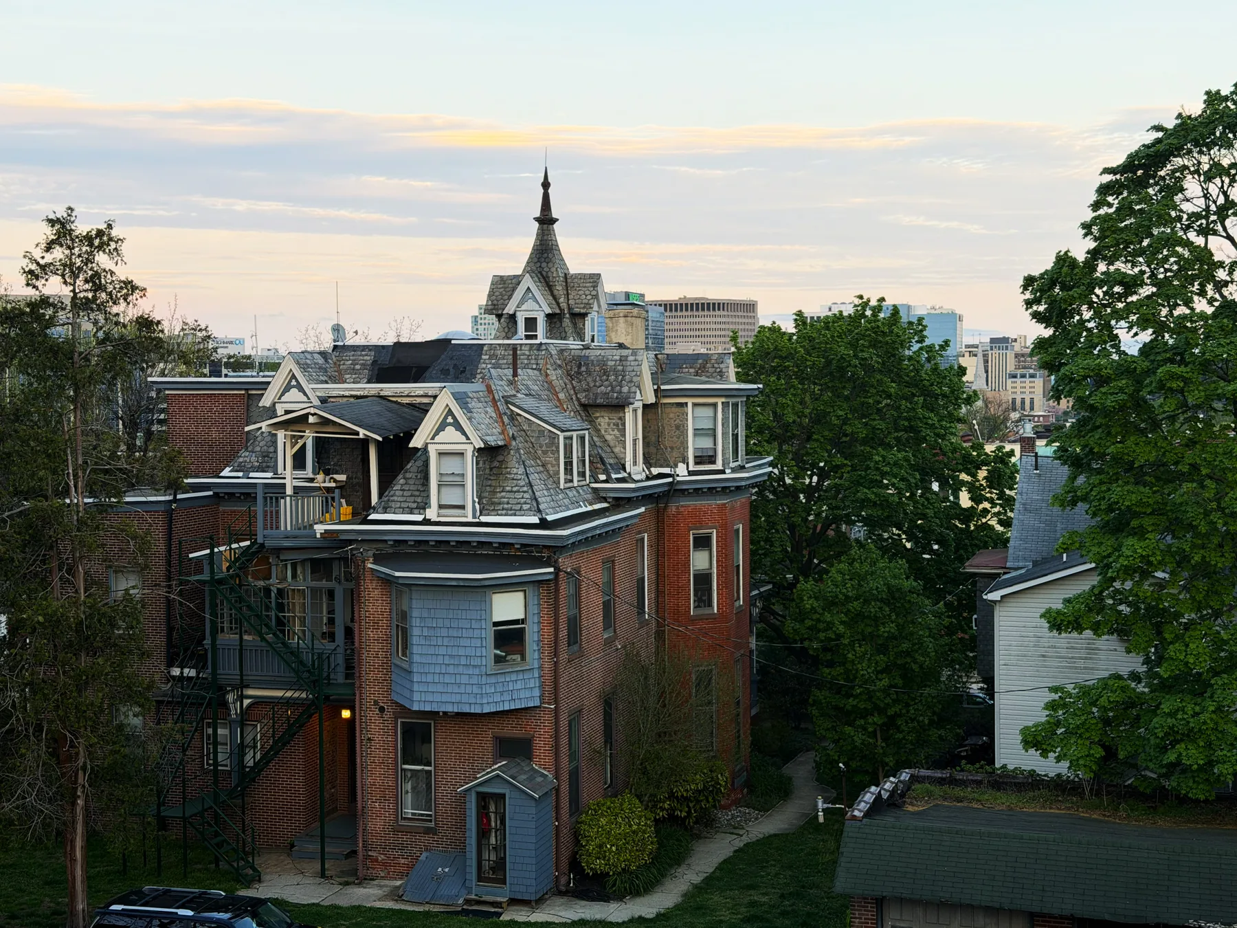 Wilmington homes and skyline