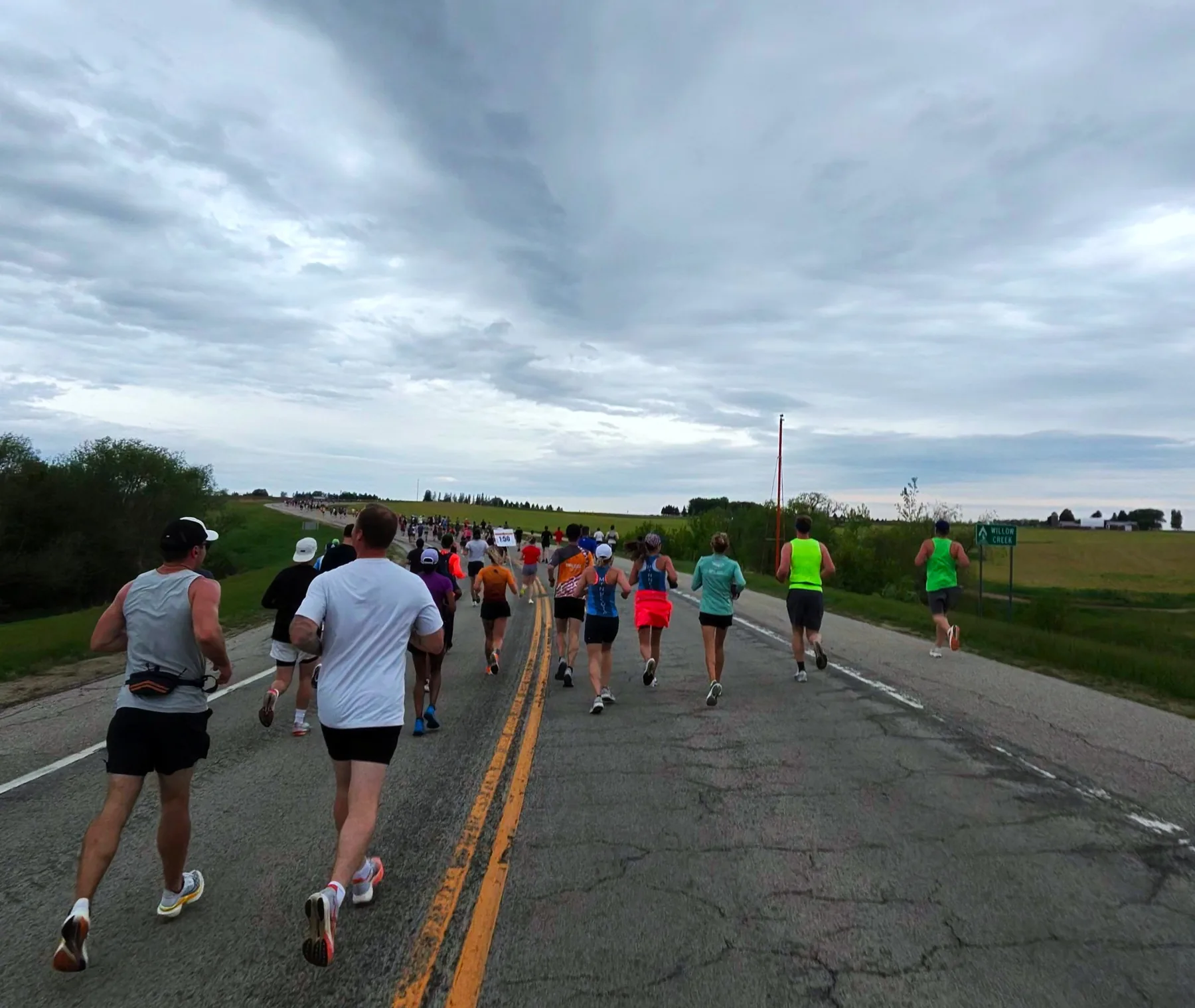 Med City Marathon route through farmland