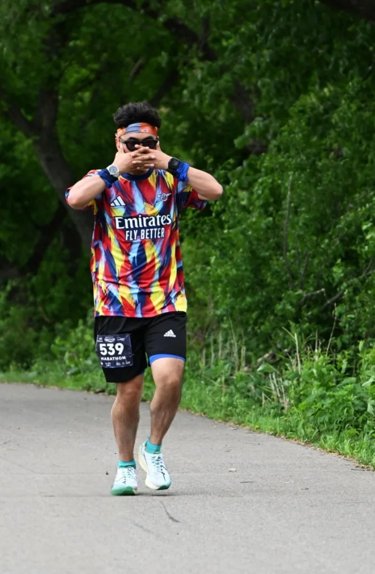 Runner in the later miles