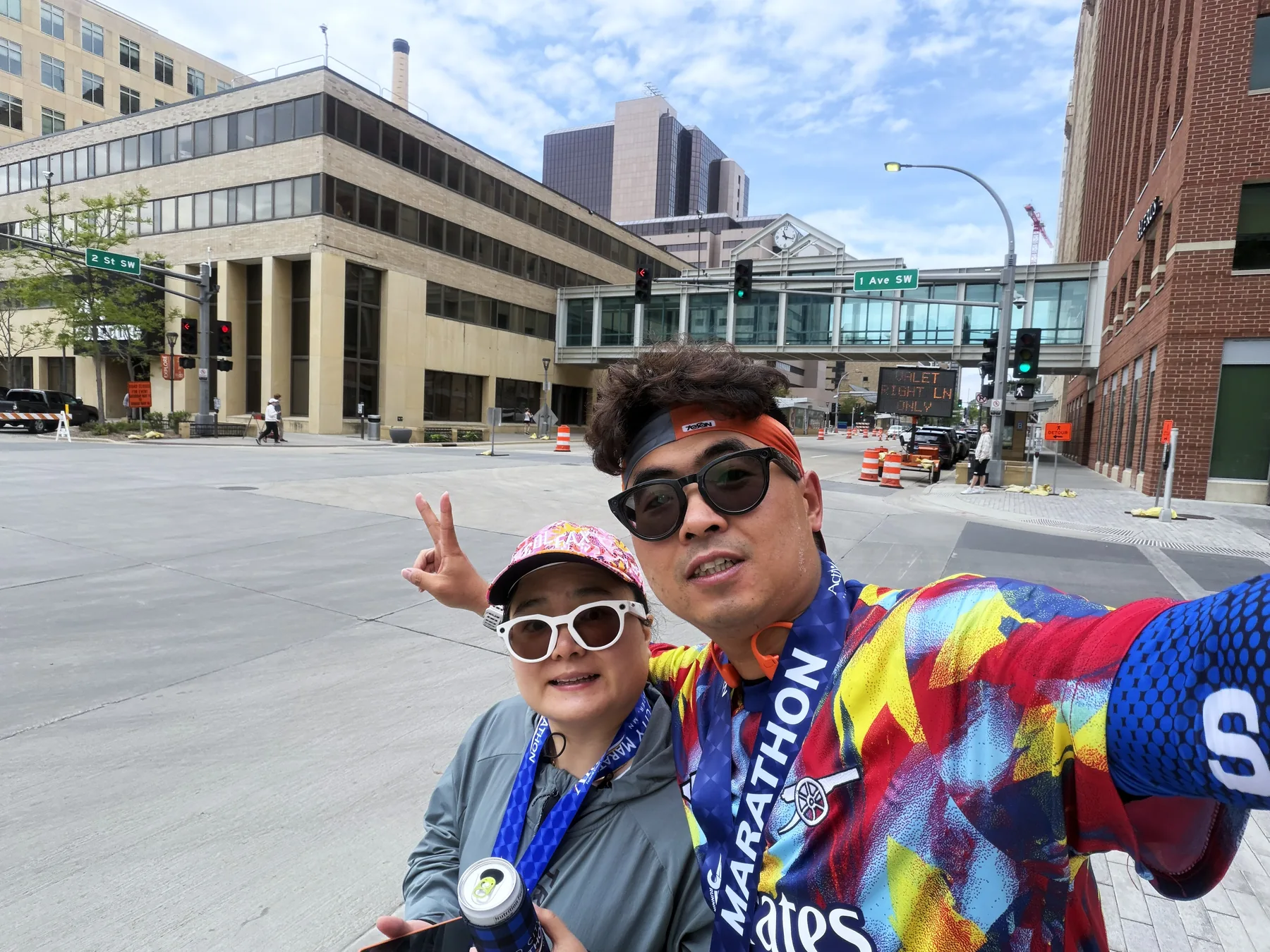 Photo in Rochester after the race