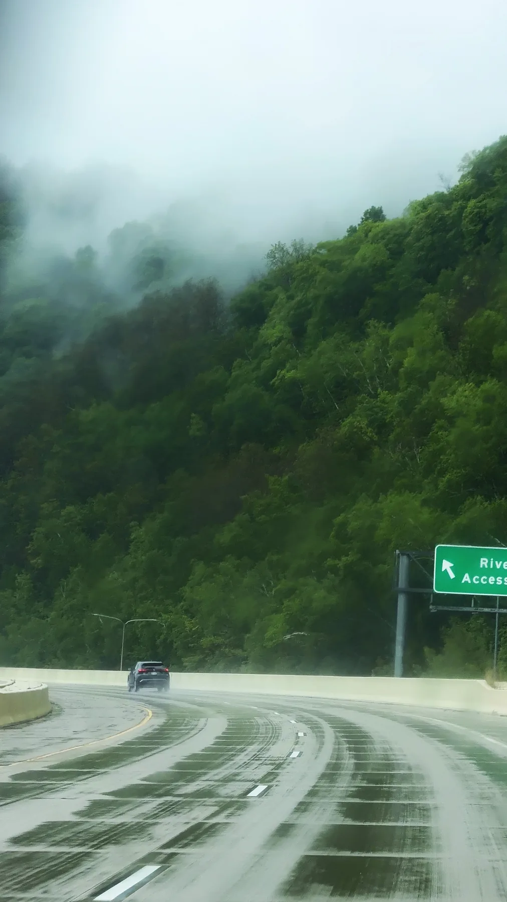Rain on the highway home